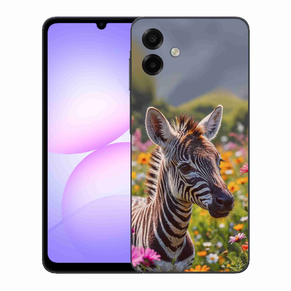 Gélový kryt mmCase na Samsung Galaxy A07 - zebra na lúke