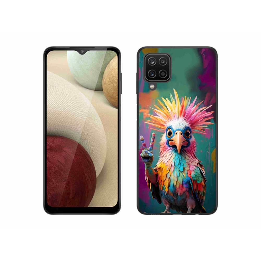 Gélový kryt mmCase na Samsung Galaxy A12 - farebný rebel