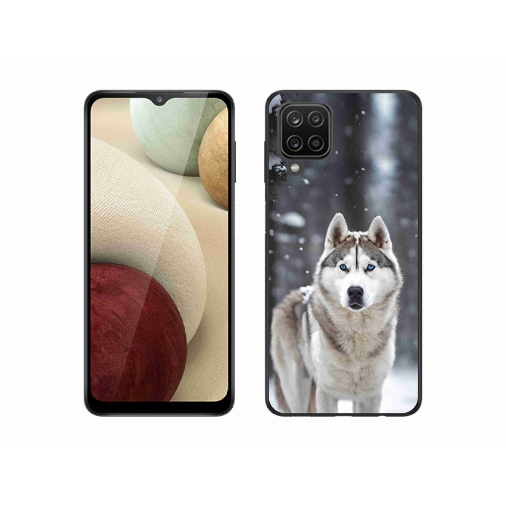 Gélový kryt mmCase na Samsung Galaxy A12 - husky 2