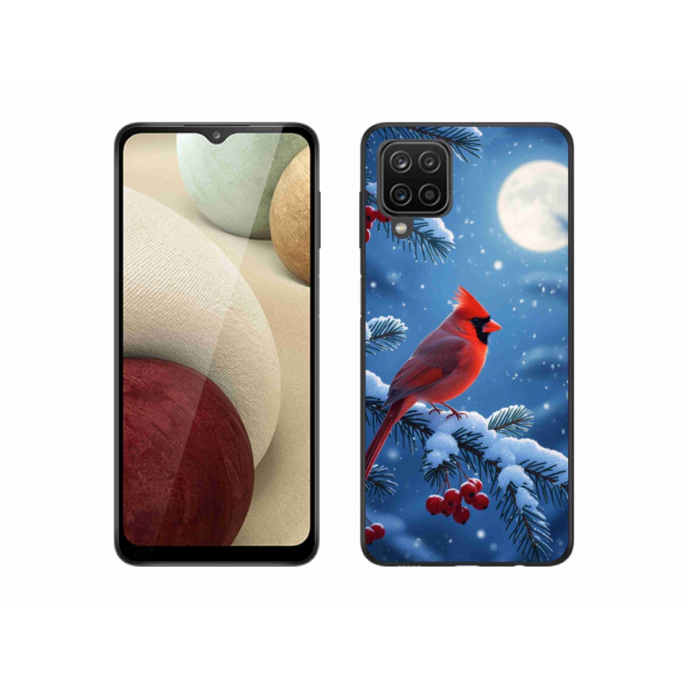 Gélový kryt mmCase na Samsung Galaxy A12 - kardinál červený