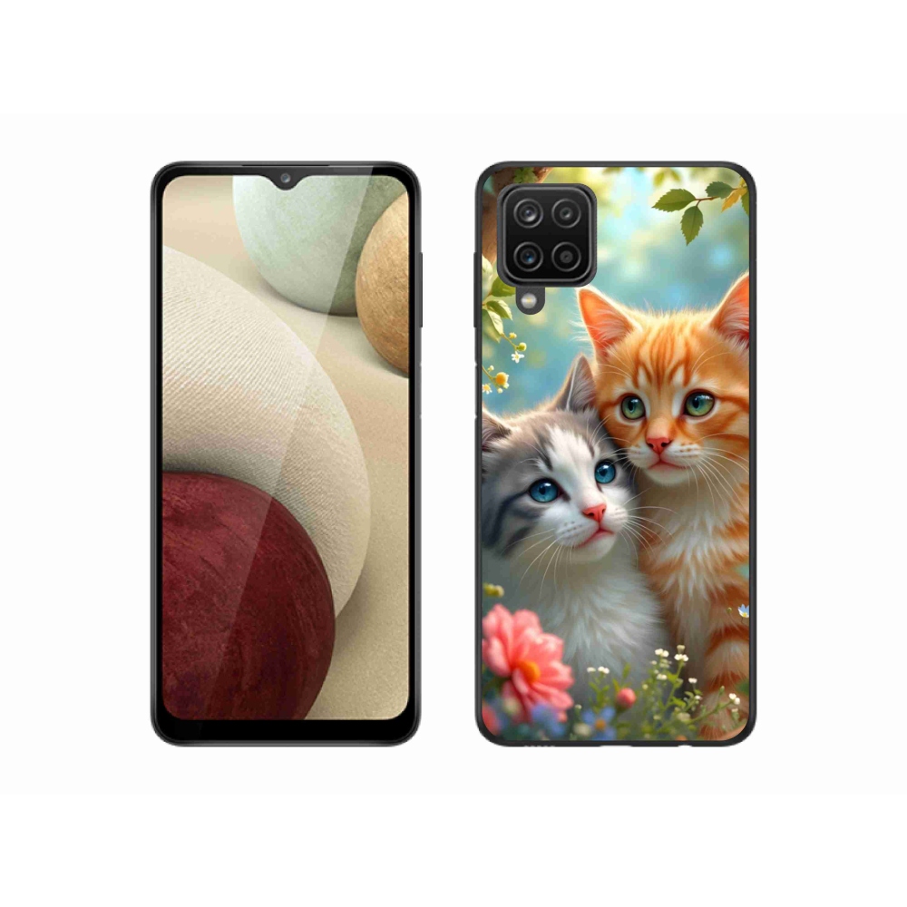 Gélový kryt mmCase na Samsung Galaxy A12 - mačacia láska 2