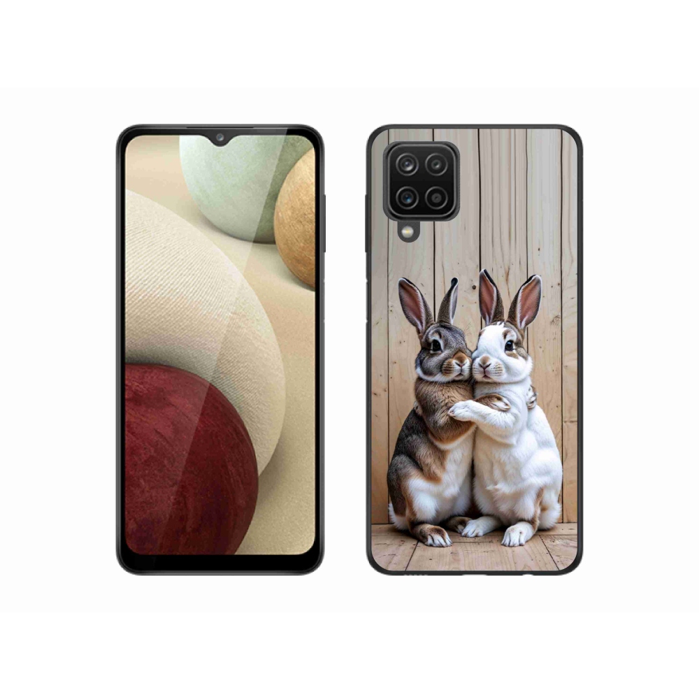 Gélový kryt mmCase na Samsung Galaxy A12 - králičie pár