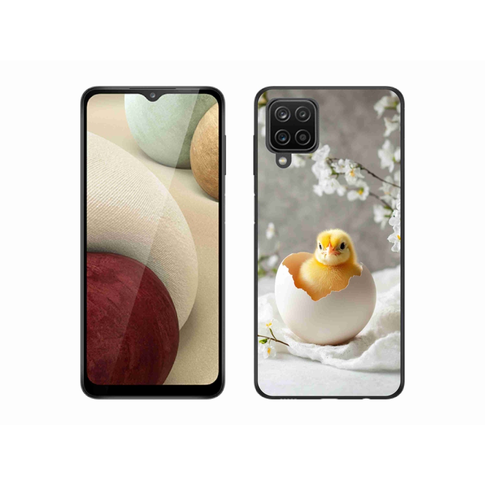 Gélový kryt mmCase na Samsung Galaxy A12 - kuriatko