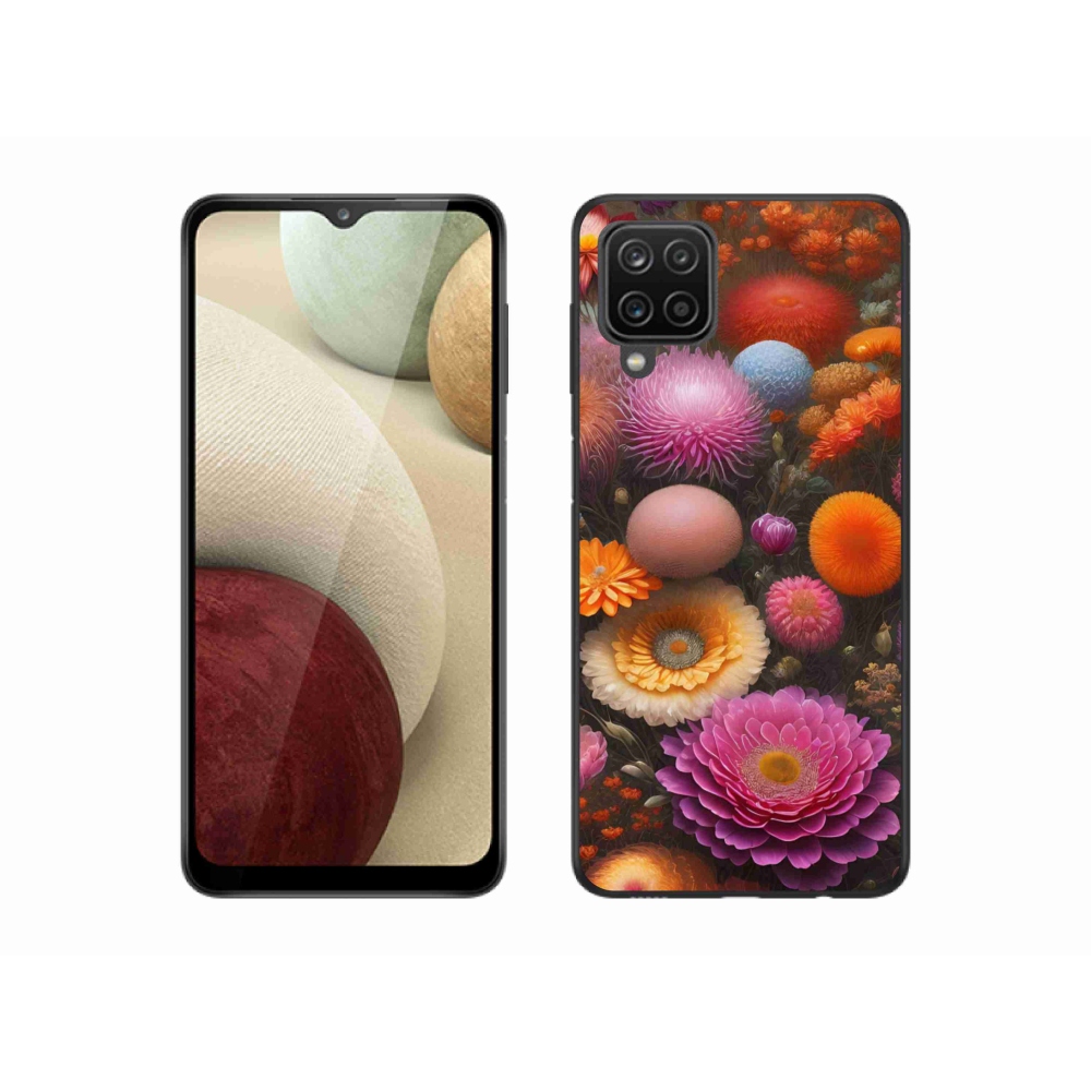 Gélový kryt mmCase na Samsung Galaxy A12 - kvetinová kompozícia