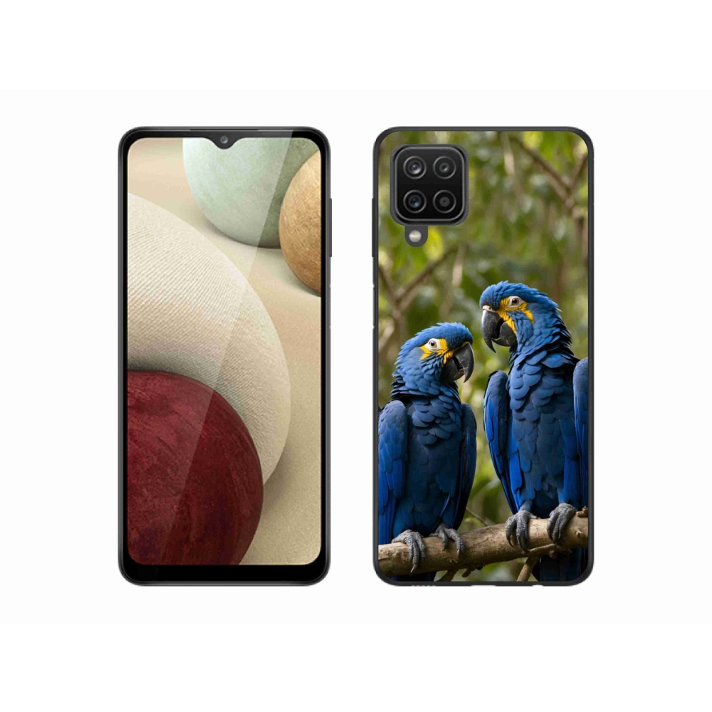Gélový kryt mmCase na Samsung Galaxy A12 - papagájové duo