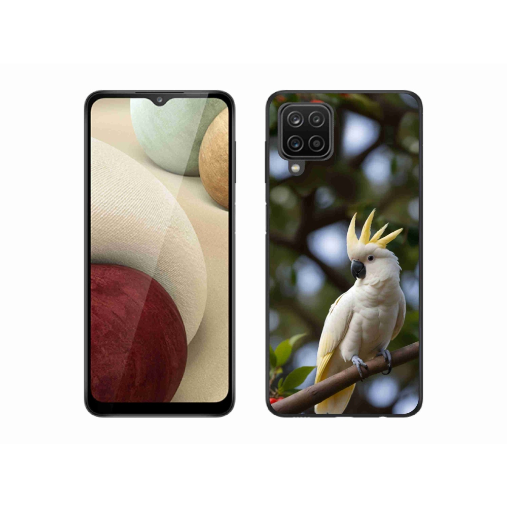 Gélový kryt mmCase na Samsung Galaxy A12 - papagáj kakadu 3
