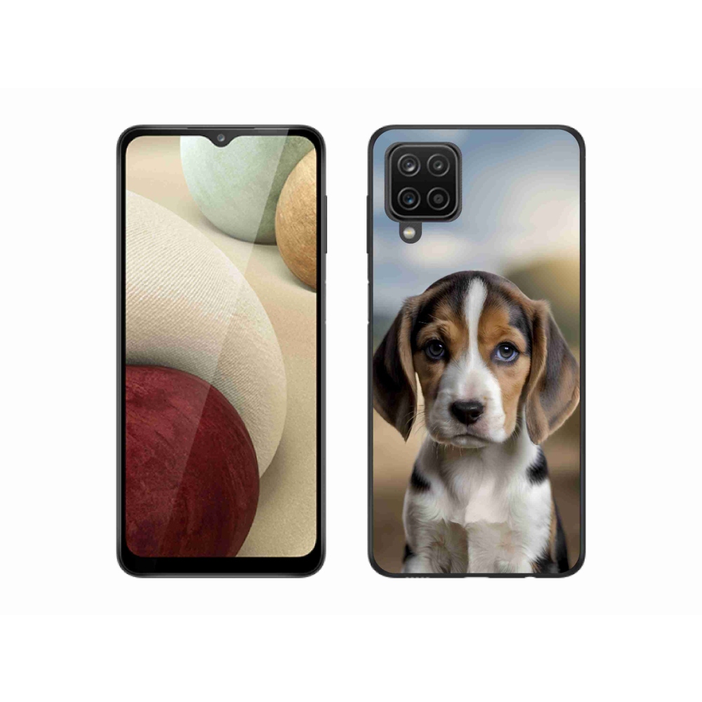 Gélový kryt mmCase na Samsung Galaxy A12 - roztomilý bígl