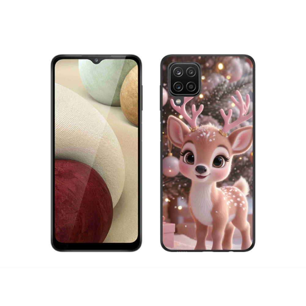 Gélový kryt mmCase na Samsung Galaxy A12 - roztomilý sob