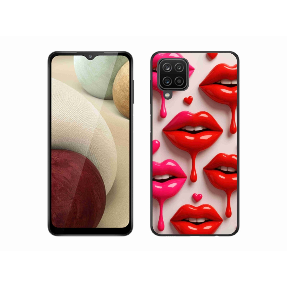 Gélový kryt mmCase na Samsung Galaxy A12 - pery 2