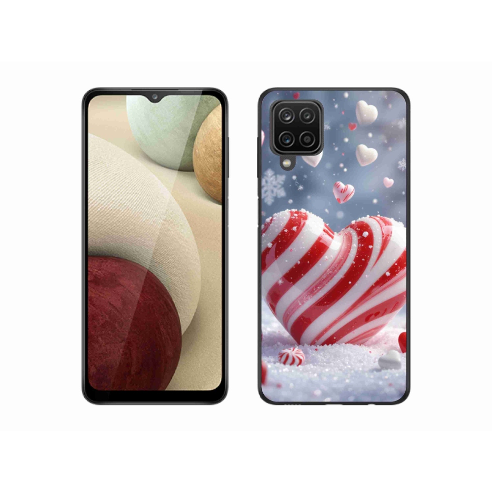 Gélový kryt mmCase na Samsung Galaxy A12 - sladké srdce