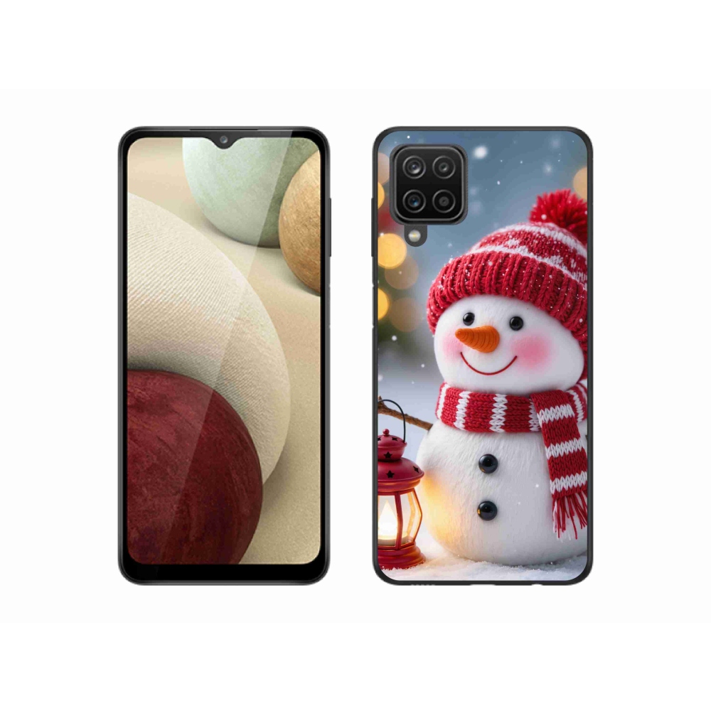Gélový kryt mmCase na Samsung Galaxy A12 - snehuliak 2