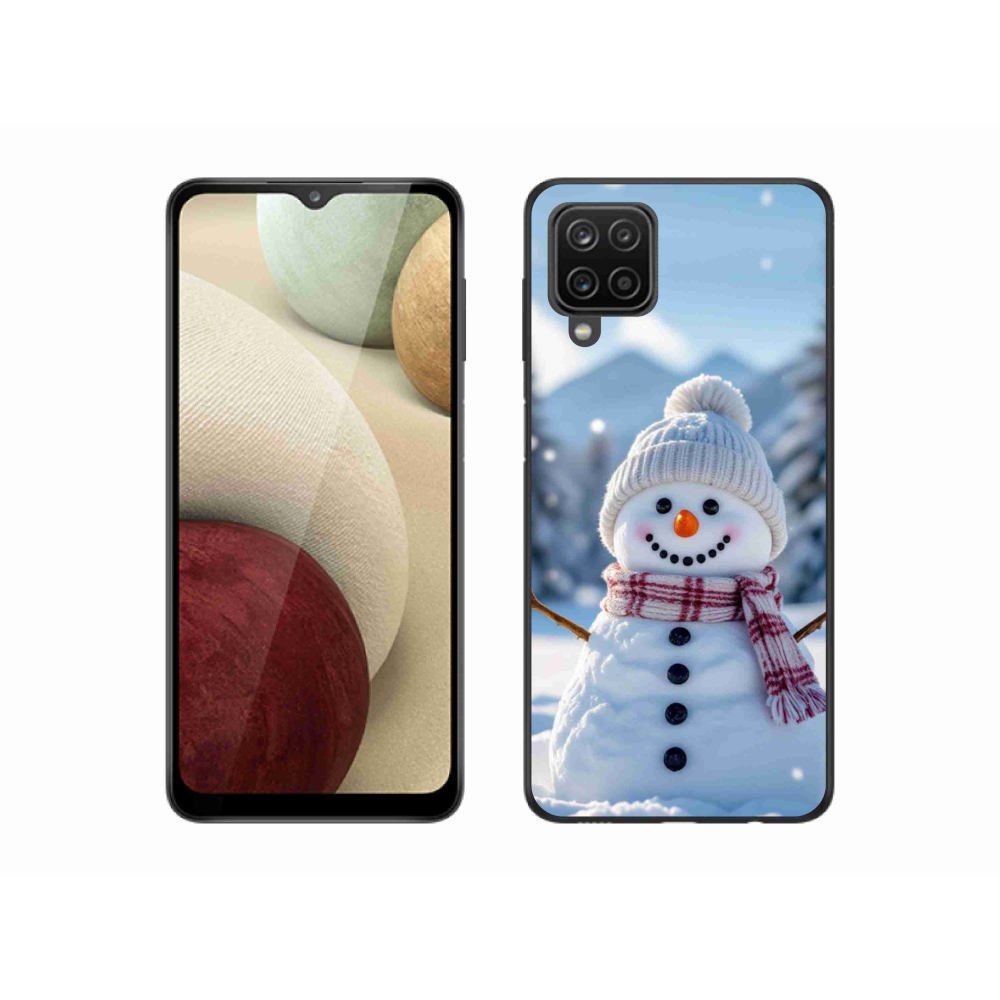 Gélový kryt mmCase na Samsung Galaxy A12 - snehuliak 3