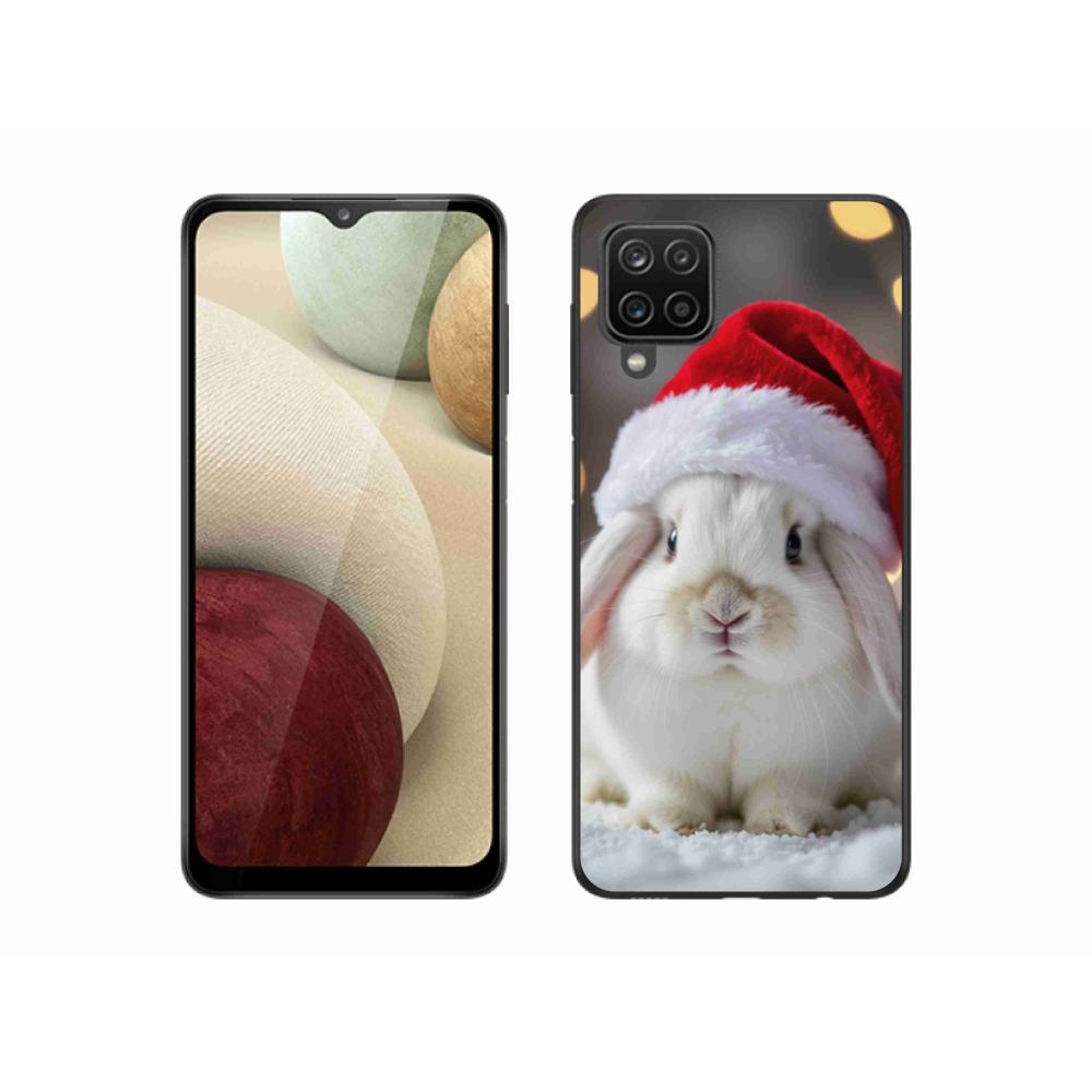 Gélový kryt mmCase na Samsung Galaxy A12 - vianočný králik