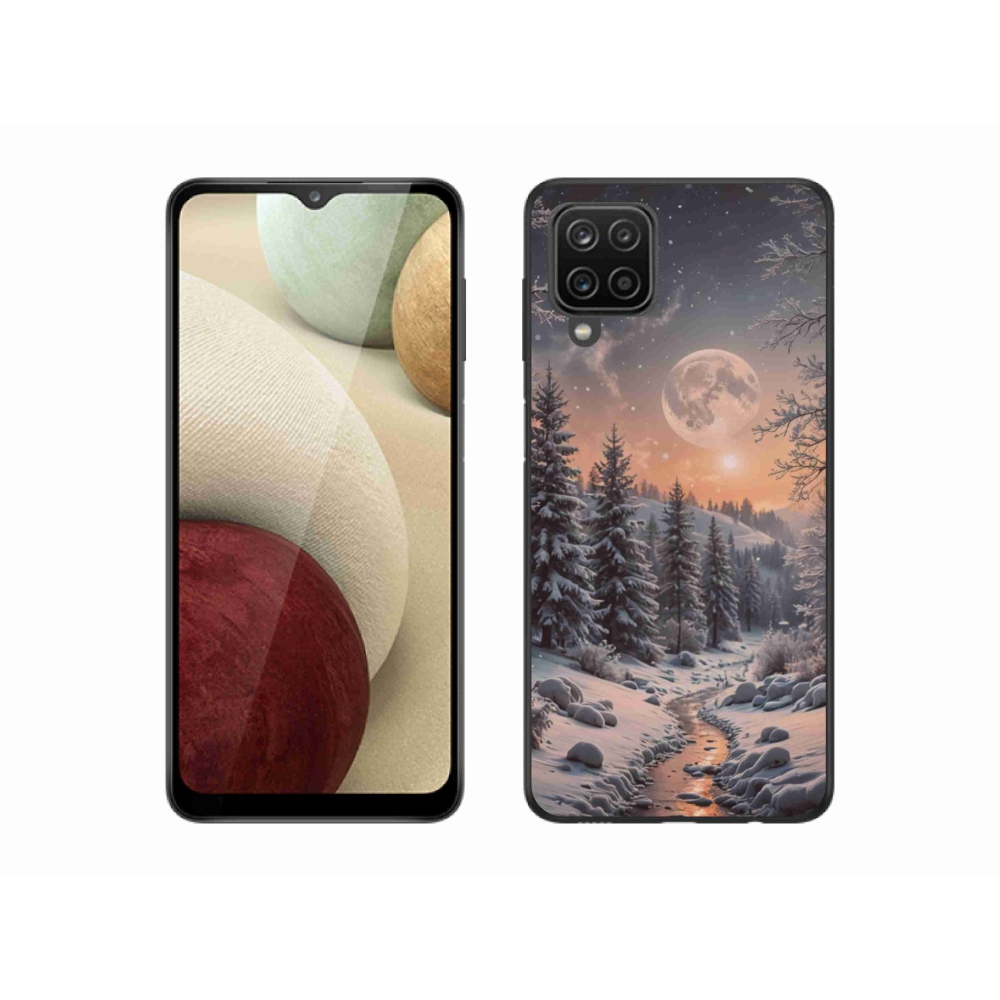 Gélový kryt mmCase na Samsung Galaxy A12 - zimná krajina 2