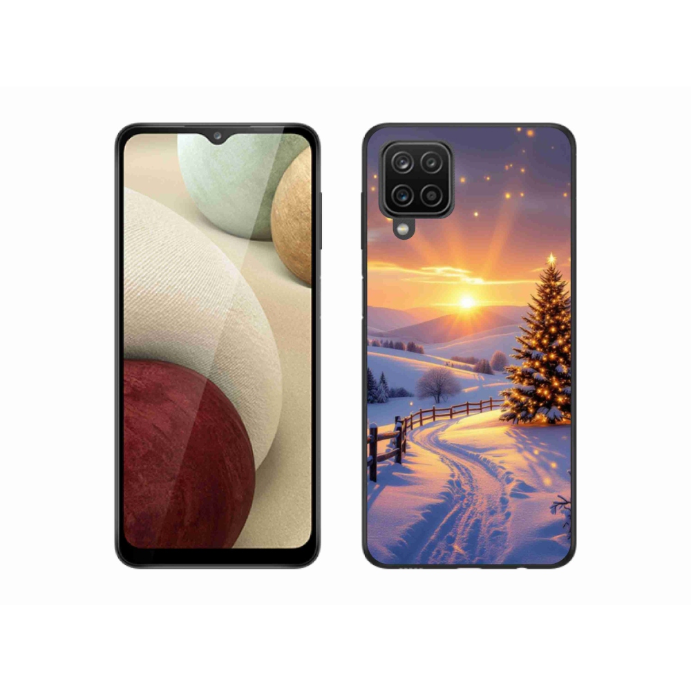Gélový kryt mmCase na Samsung Galaxy A12 - zimná krajina