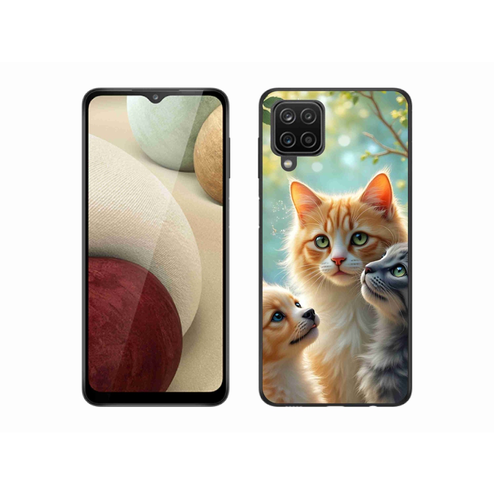 Gélový kryt mmCase na Samsung Galaxy A12 - zvieracie priateľstvo 2