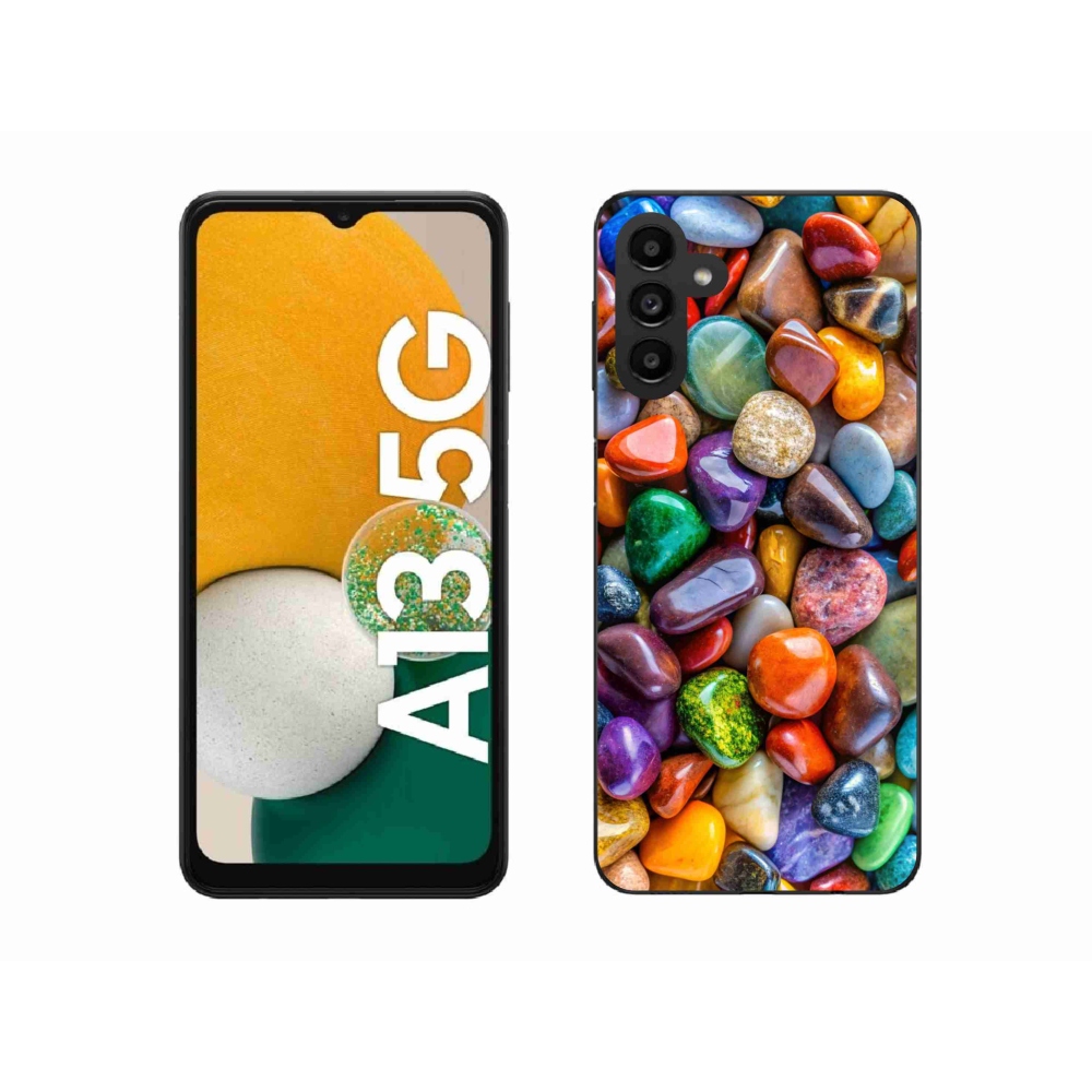 Gélový kryt mmCase na Samsung Galaxy A13 5G - farebné kamienky