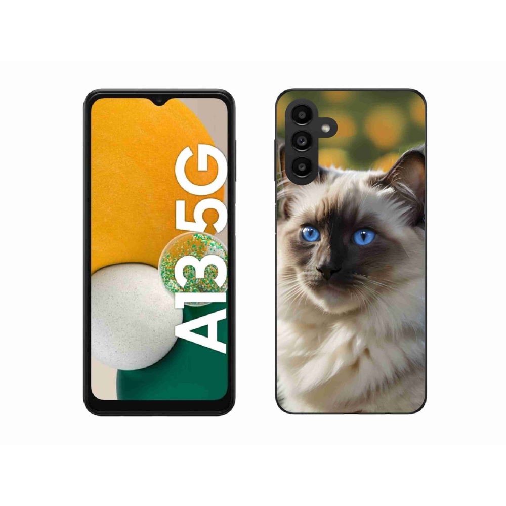 Gélový kryt mmCase na Samsung Galaxy A13 5G - biely ragdoll
