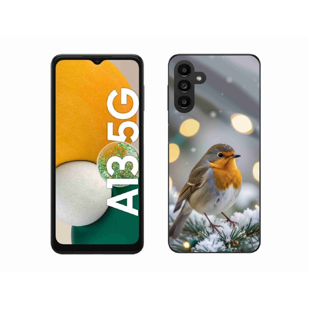 Gélový kryt mmCase na Samsung Galaxy A13 5G - červienka v zime