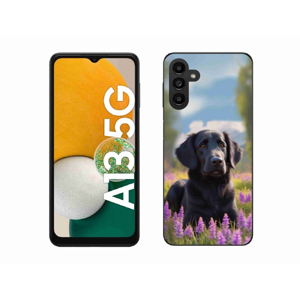 Gélový kryt mmCase na Samsung Galaxy A13 5G - elegantný čierny retriever