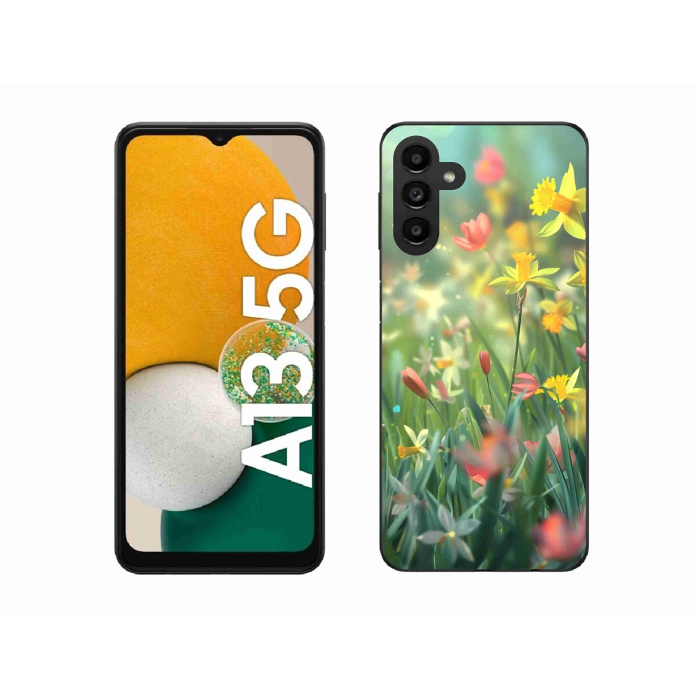 Gélový kryt mmCase na Samsung Galaxy A13 5G - jarné kvety