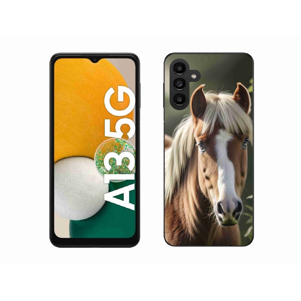 Gélový kryt mmCase na Samsung Galaxy A13 5G - kôň so svetlou hrivou
