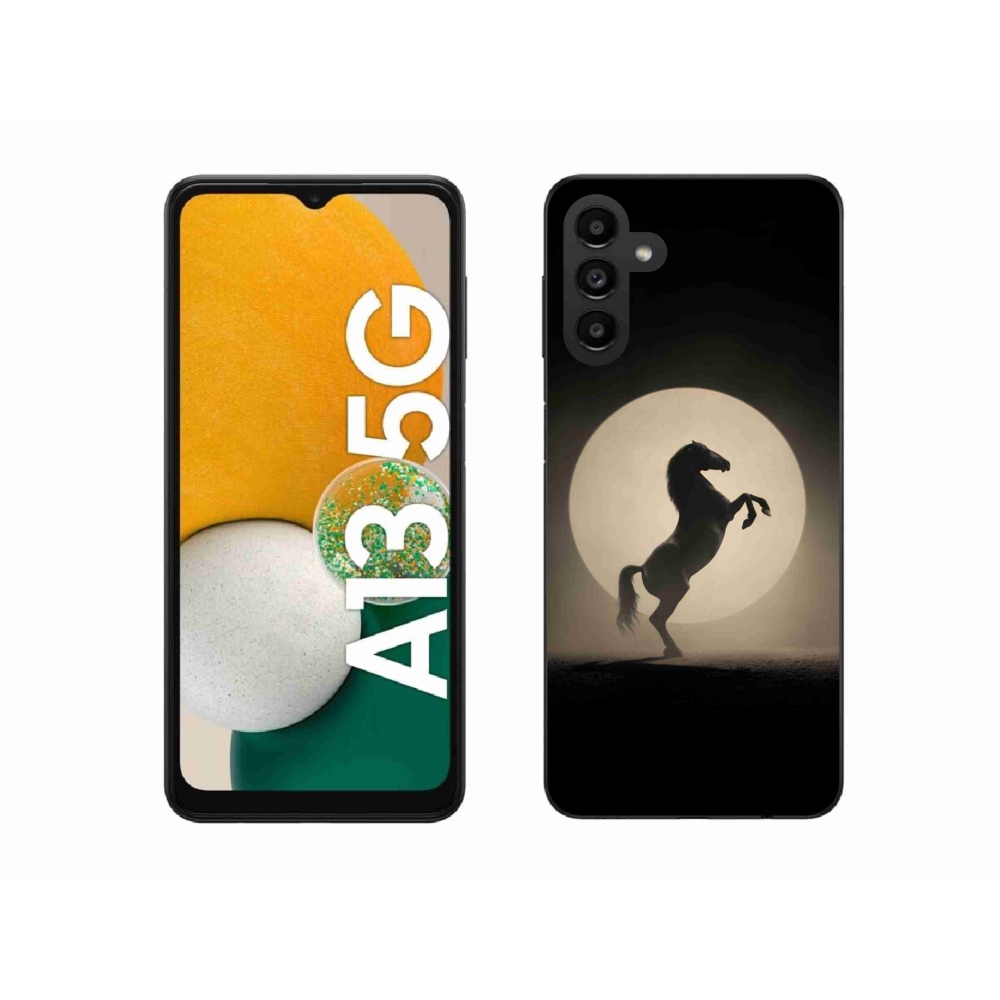 Gélový kryt mmCase na Samsung Galaxy A13 5G - kôň v siluete
