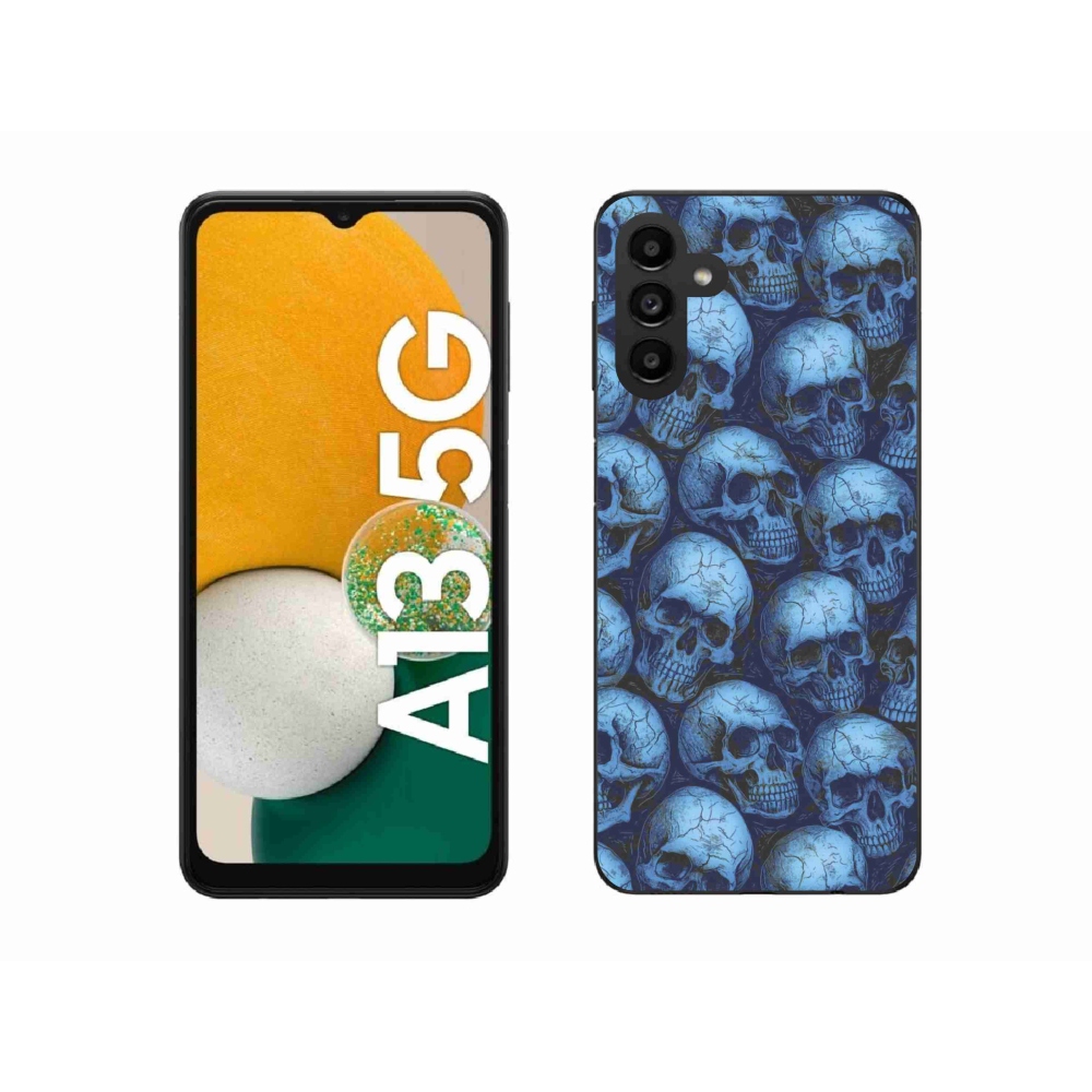 Gélový kryt mmCase na Samsung Galaxy A13 5G - lebky