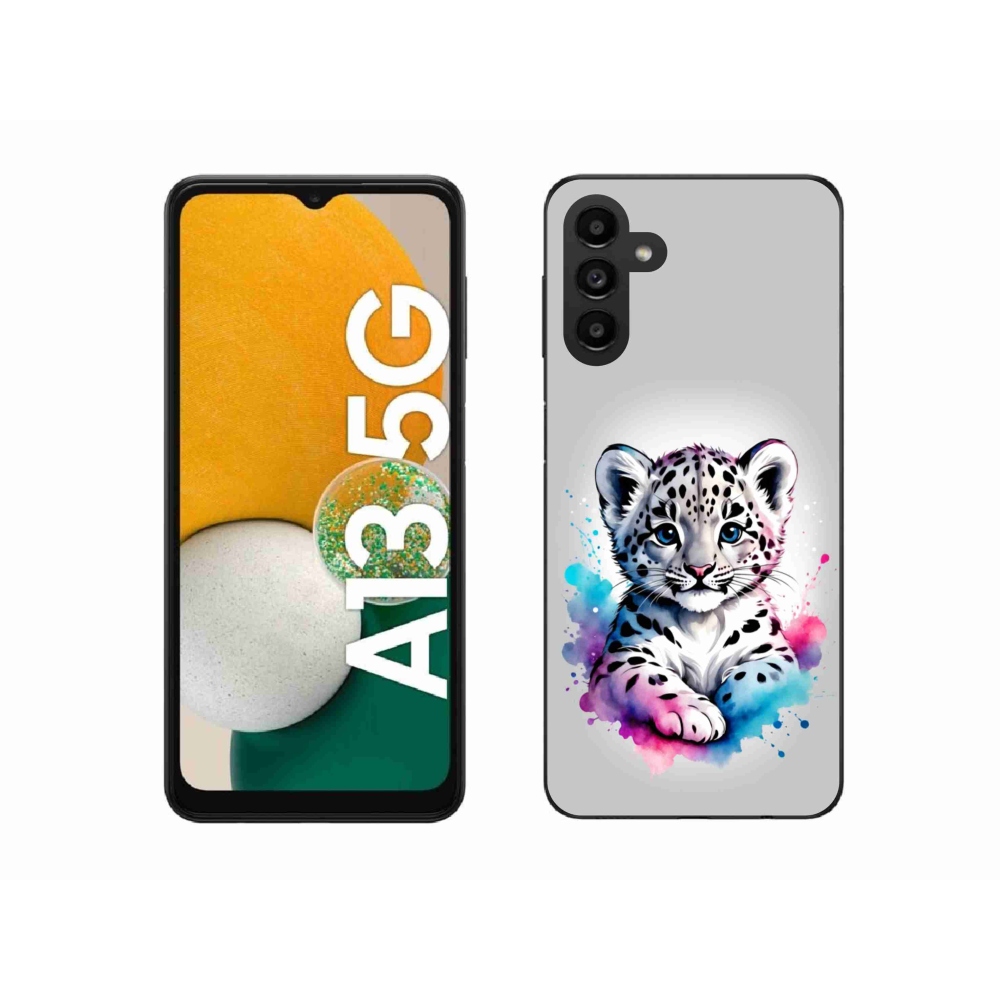 Gélový kryt mmCase na Samsung Galaxy A13 5G - leopardej mláďa