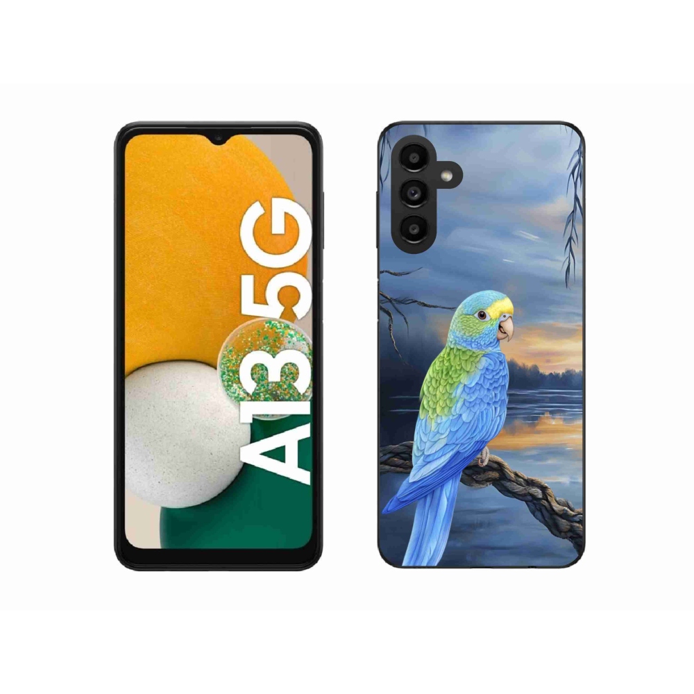Gélový kryt mmCase na Samsung Galaxy A13 5G - modrý papagáj
