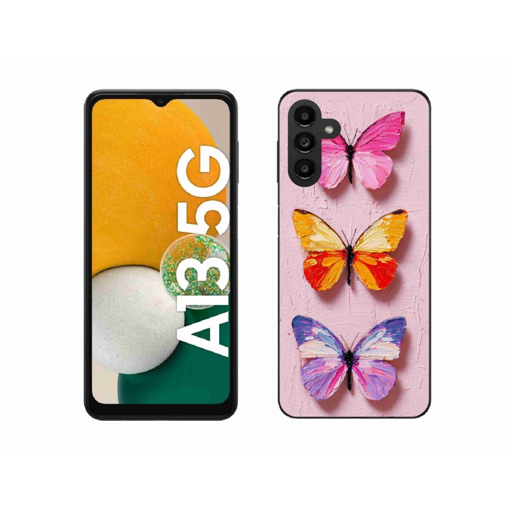 Gélový kryt mmCase na Samsung Galaxy A13 5G - motýlia trojica