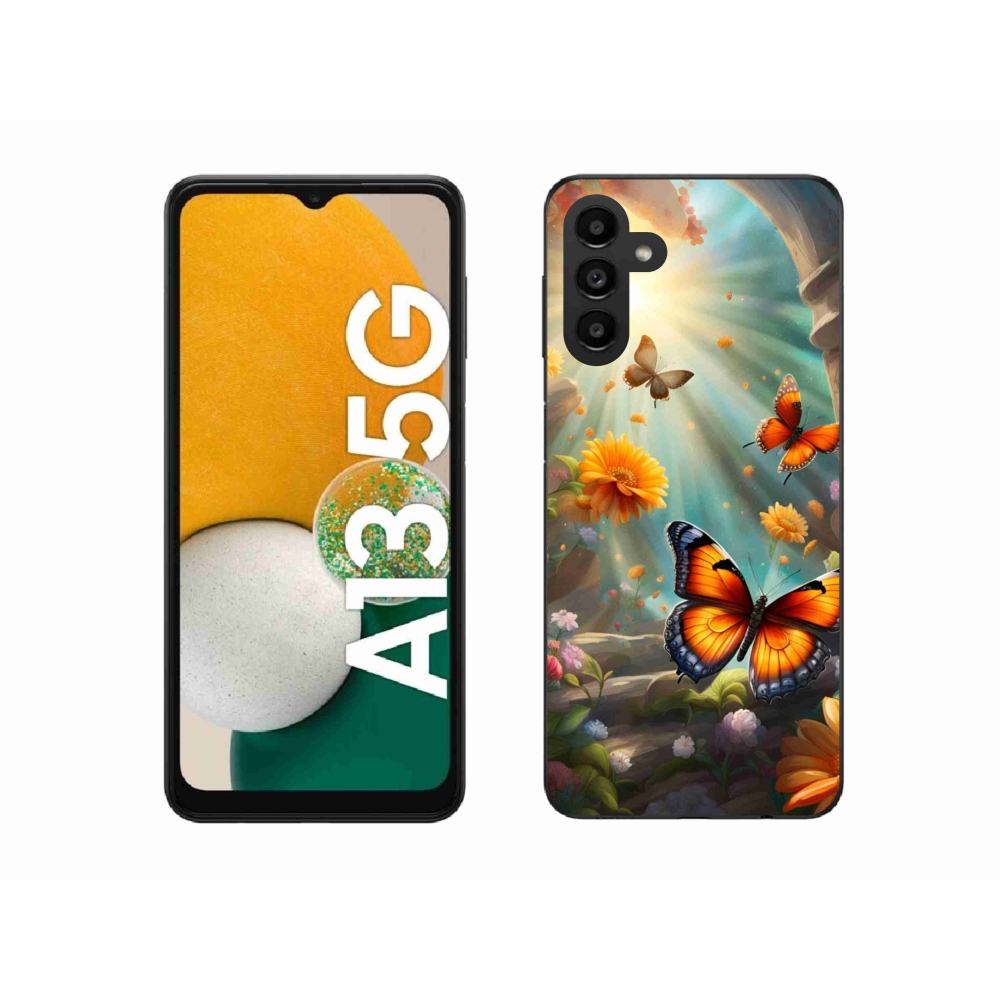 Gélový kryt mmCase na Samsung Galaxy A13 5G - motýlia záhrada 2