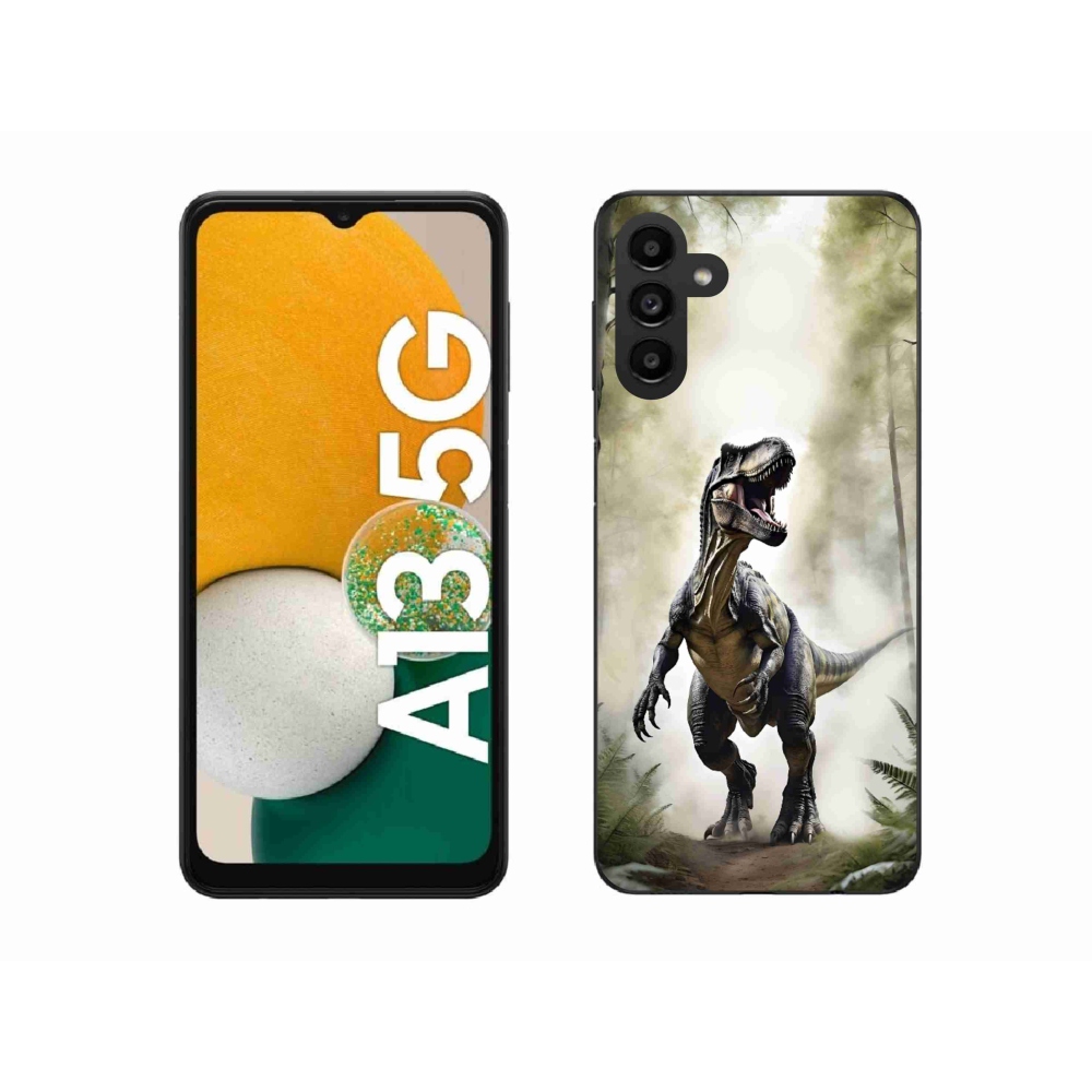 Gélový kryt mmCase na Samsung Galaxy A13 5G - naštvaný T-Rex