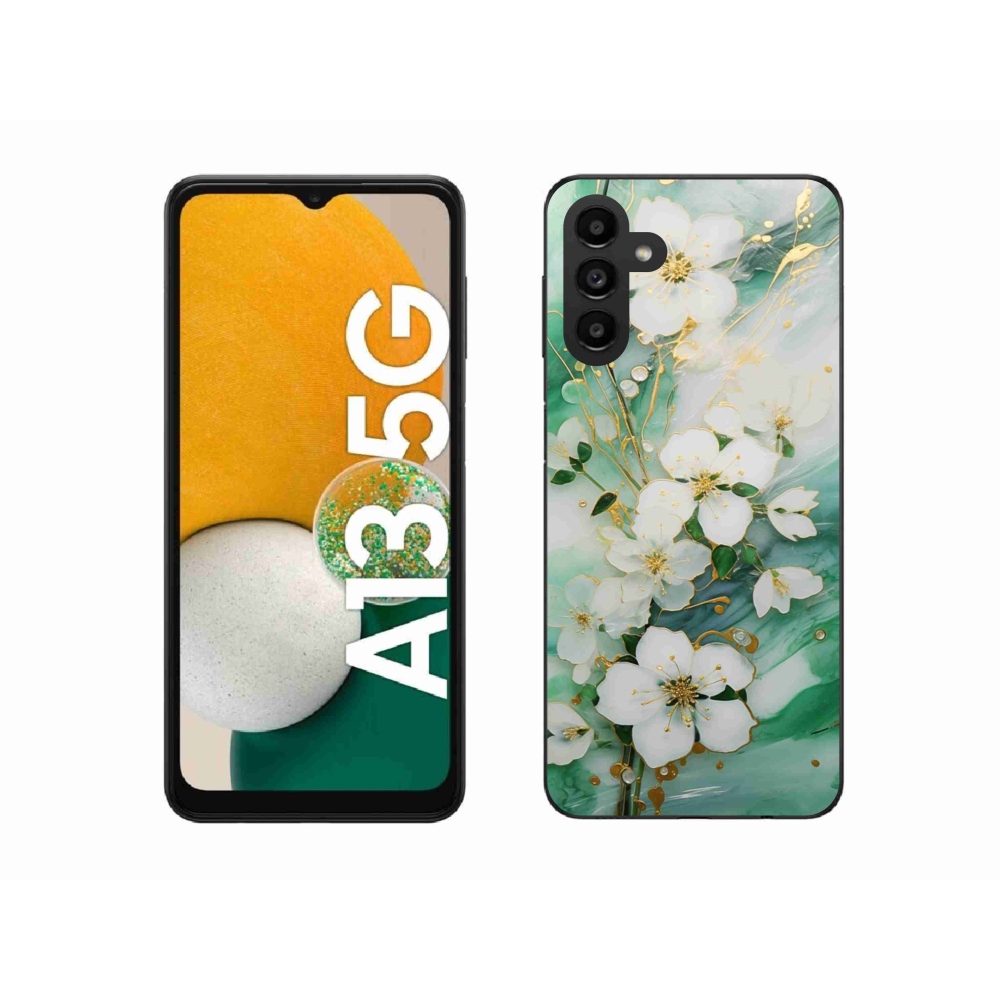 Gélový kryt mmCase na Samsung Galaxy A13 5G - nežné kvety