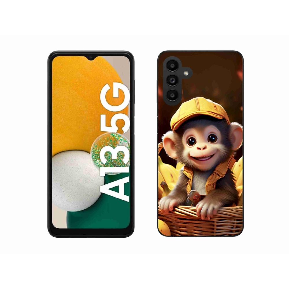 Gélový kryt mmCase na Samsung Galaxy A13 5G - opice v košíku