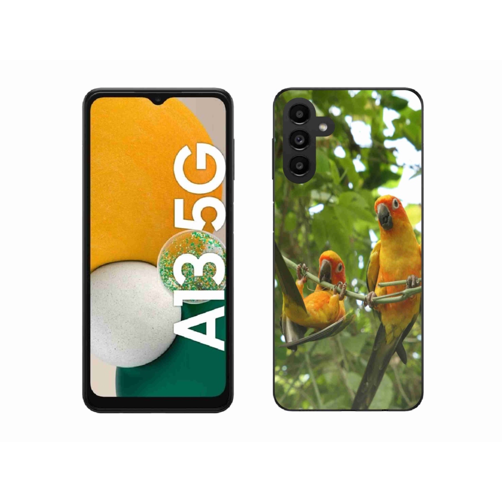 Gélový kryt mmCase na Samsung Galaxy A13 5G - papagáje aratingy