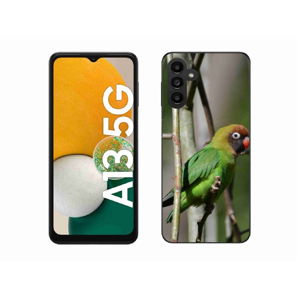 Gélový kryt mmCase na Samsung Galaxy A13 5G - papagáj agapornis