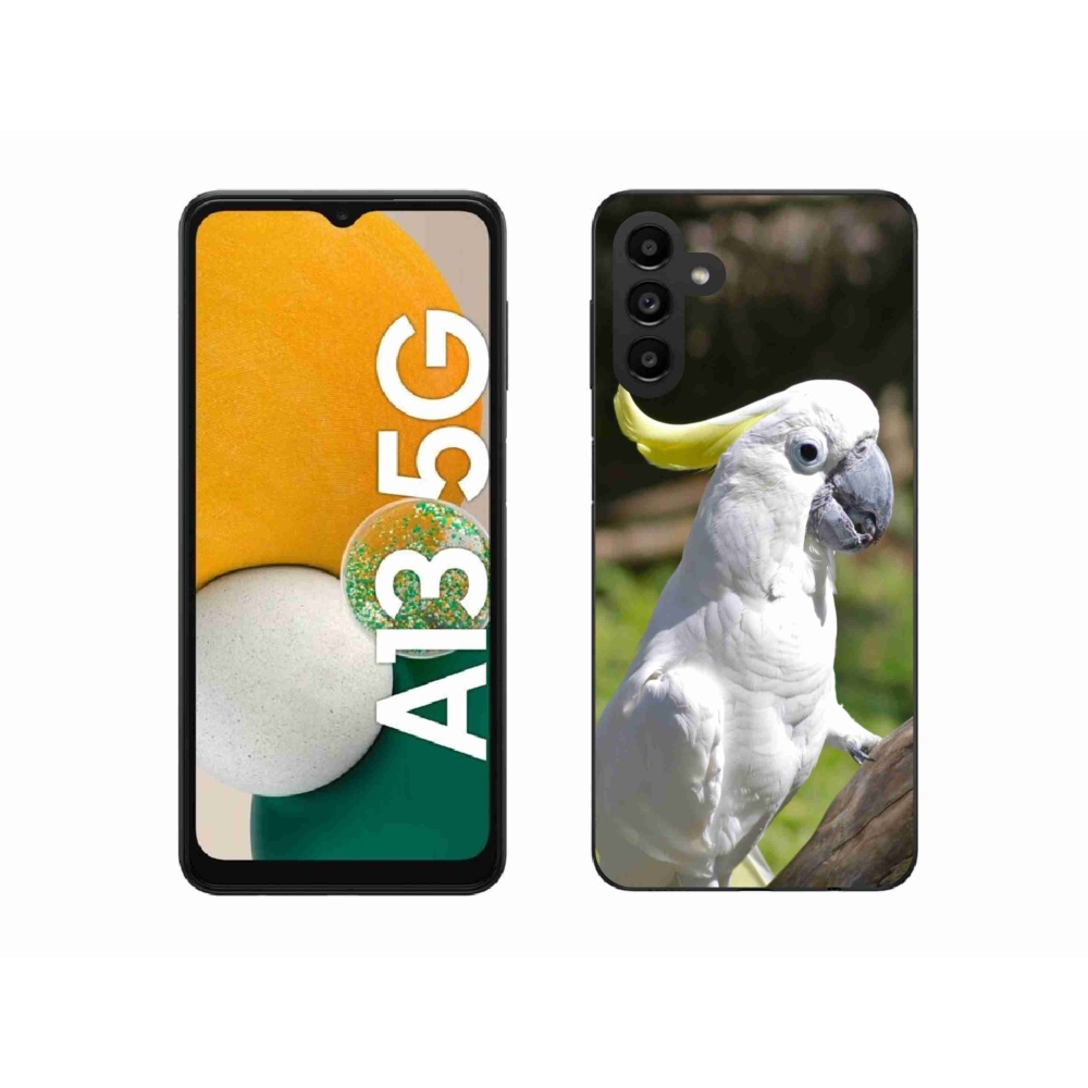 Gélový kryt mmCase na Samsung Galaxy A13 5G - papagáj kakadu 2