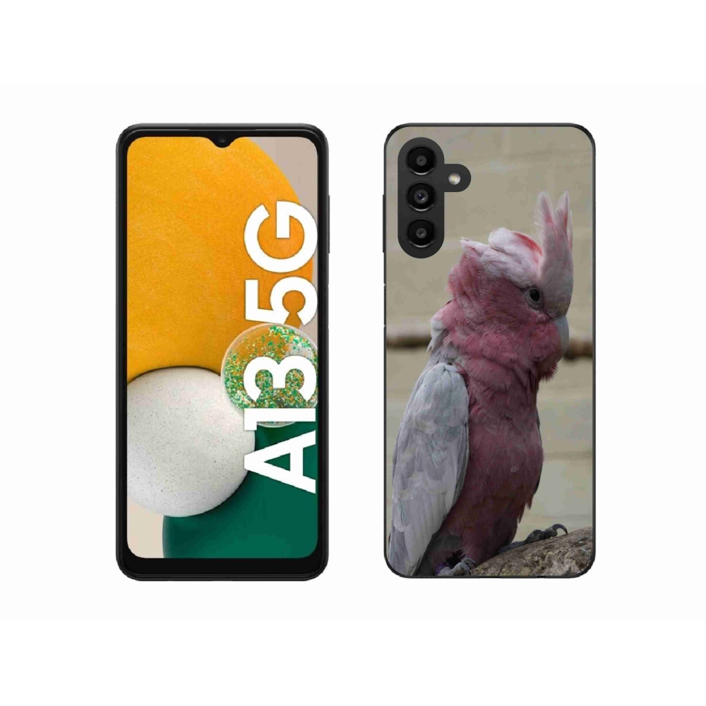 Gélový kryt mmCase na Samsung Galaxy A13 5G - papagáj kakadu ružový