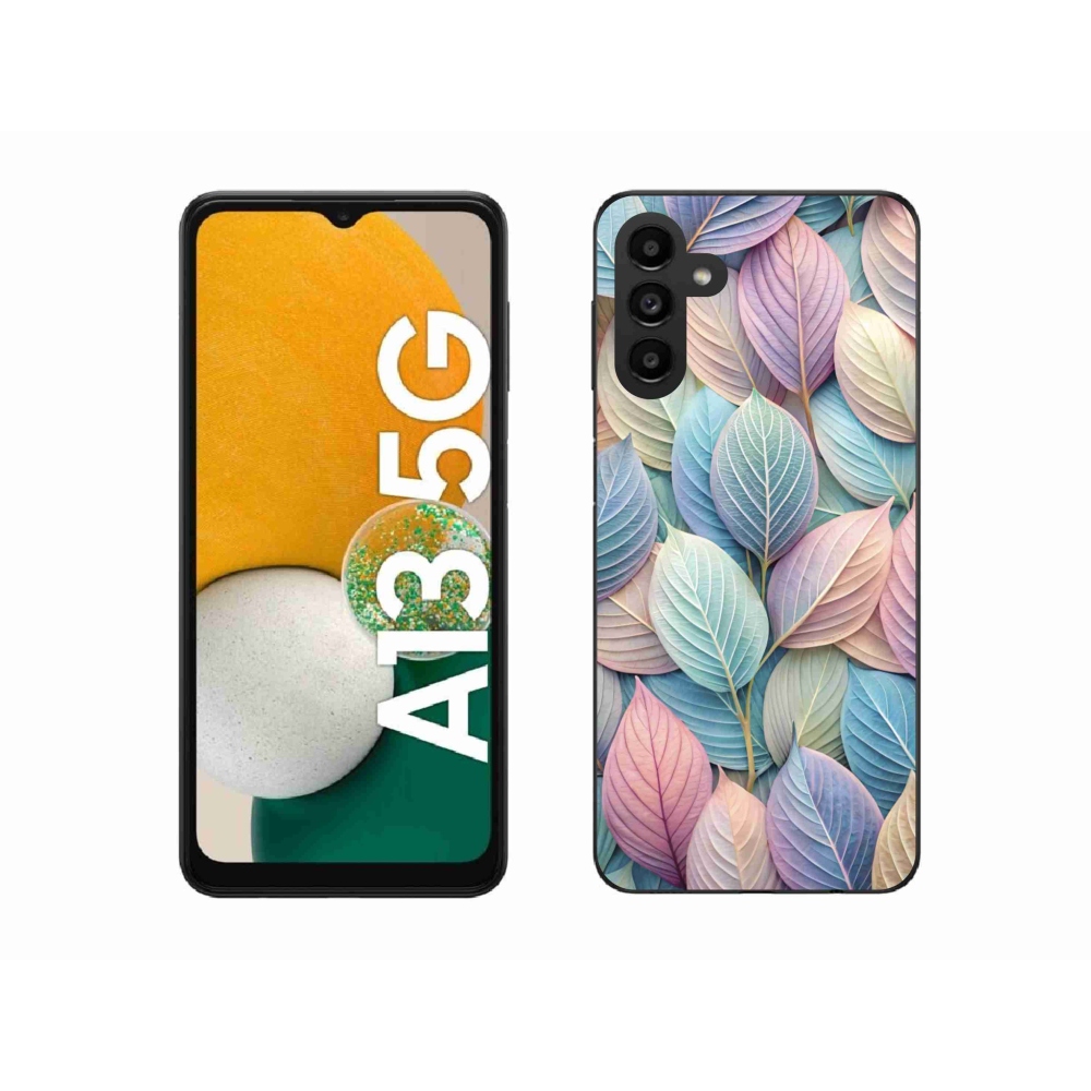 Gélový kryt mmCase na Samsung Galaxy A13 5G - pastelové listy