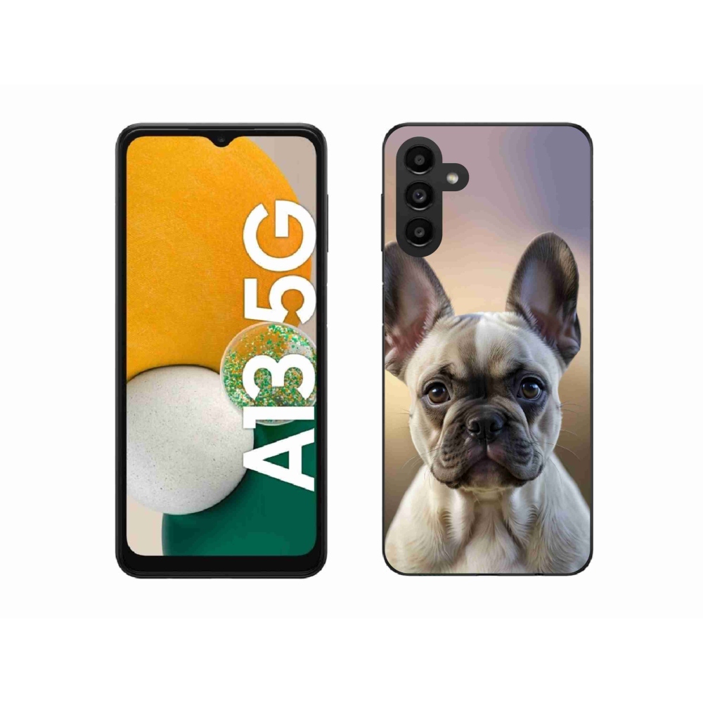 Gélový kryt mmCase na Samsung Galaxy A13 5G - roztomilý francúzsky buldoček
