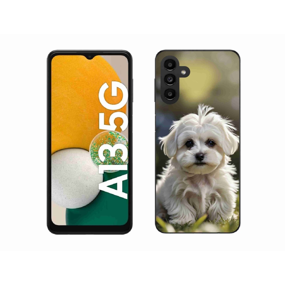 Gélový kryt mmCase na Samsung Galaxy A13 5G - roztomilý maltézsky psík