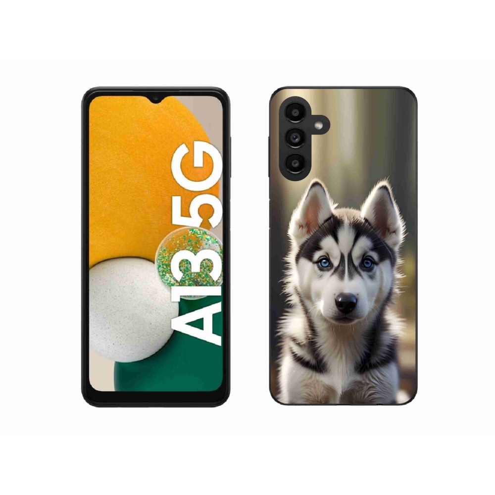 Gélový kryt mmCase na Samsung Galaxy A13 5G - roztomilý sibírsky husky