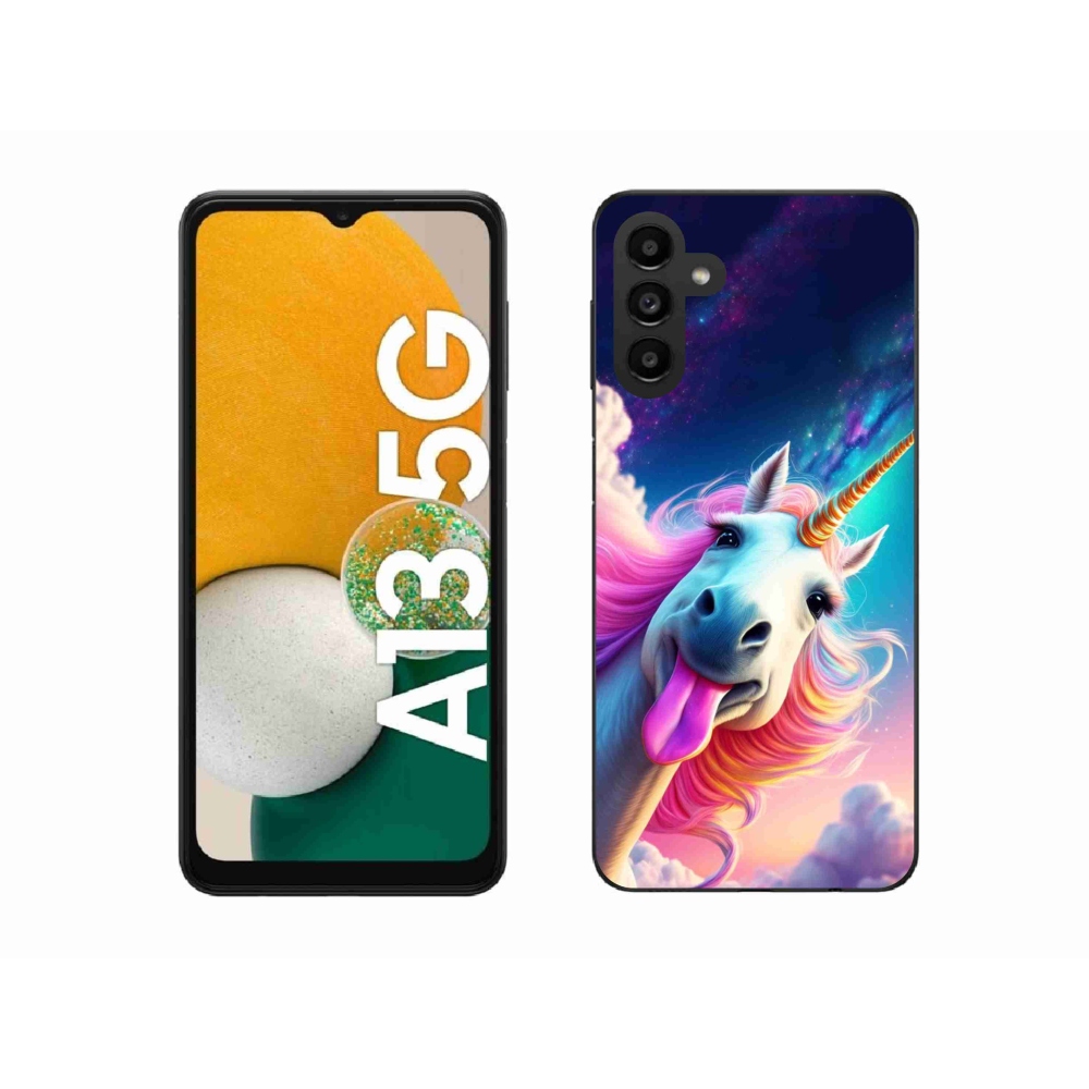 Gélový kryt mmCase na Samsung Galaxy A13 5G - šialený jednorožec