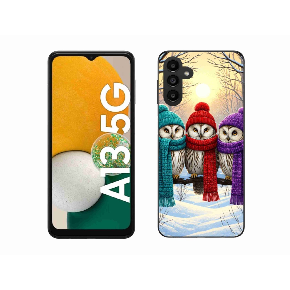 Gélový kryt mmCase na Samsung Galaxy A13 5G - soví priatelia