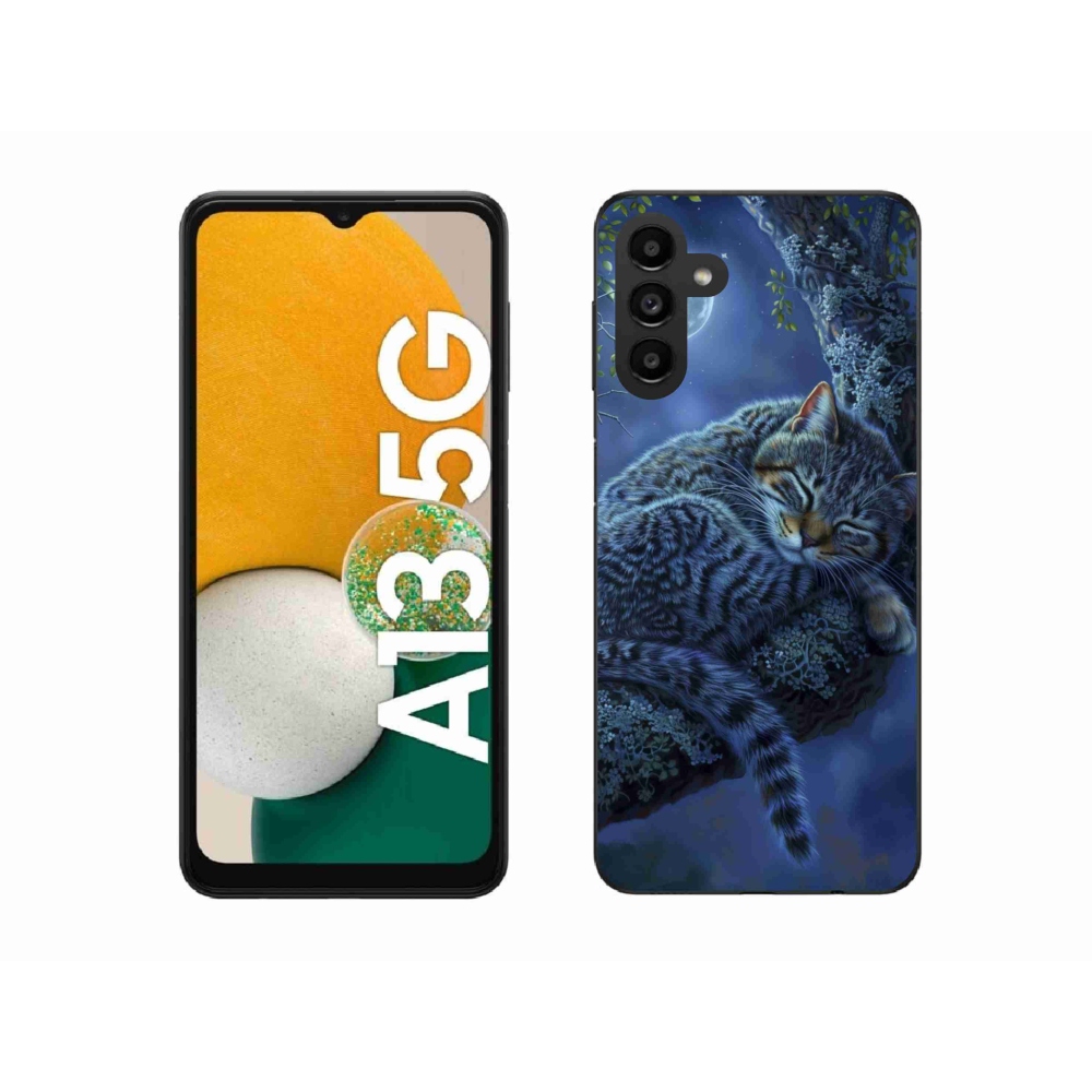 Gélový kryt mmCase na Samsung Galaxy A13 5G - spiaca mačka
