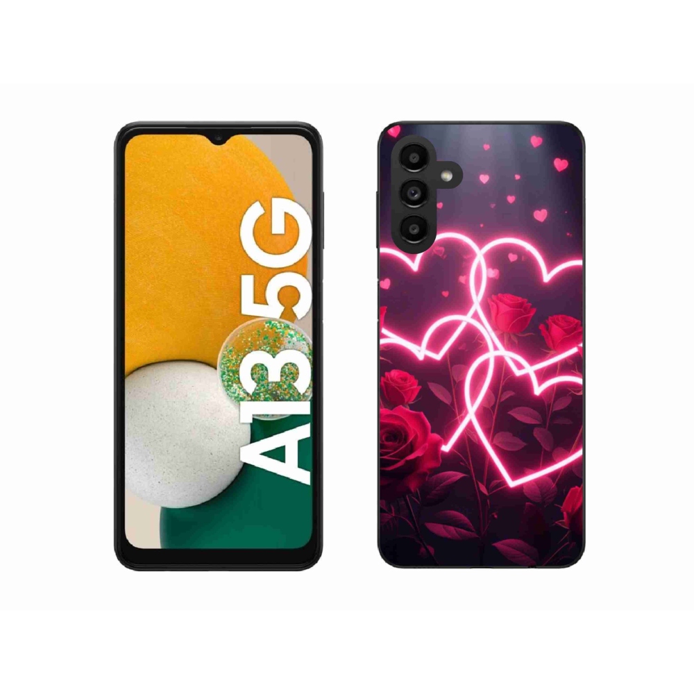 Gélový kryt mmCase na Samsung Galaxy A13 5G - srdce lásky