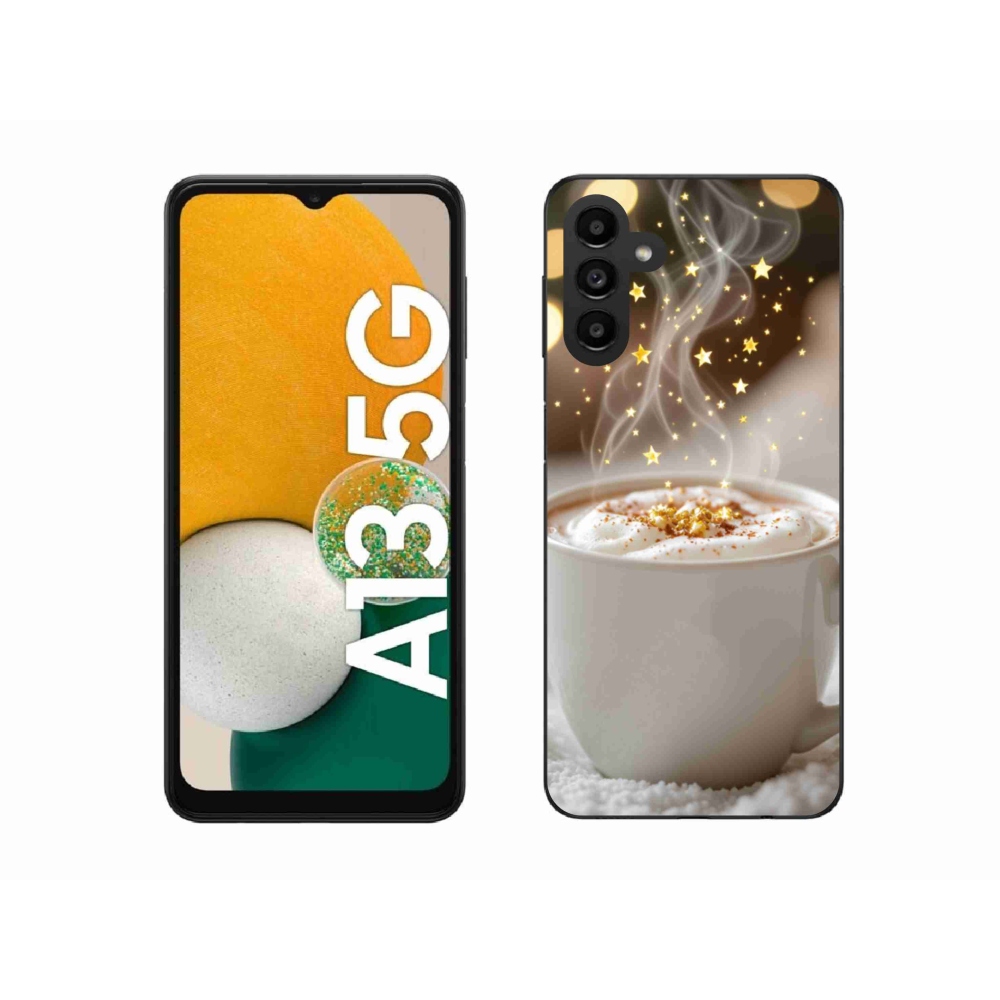 Gélový kryt mmCase na Samsung Galaxy A13 5G - vianočný horúci nápoj