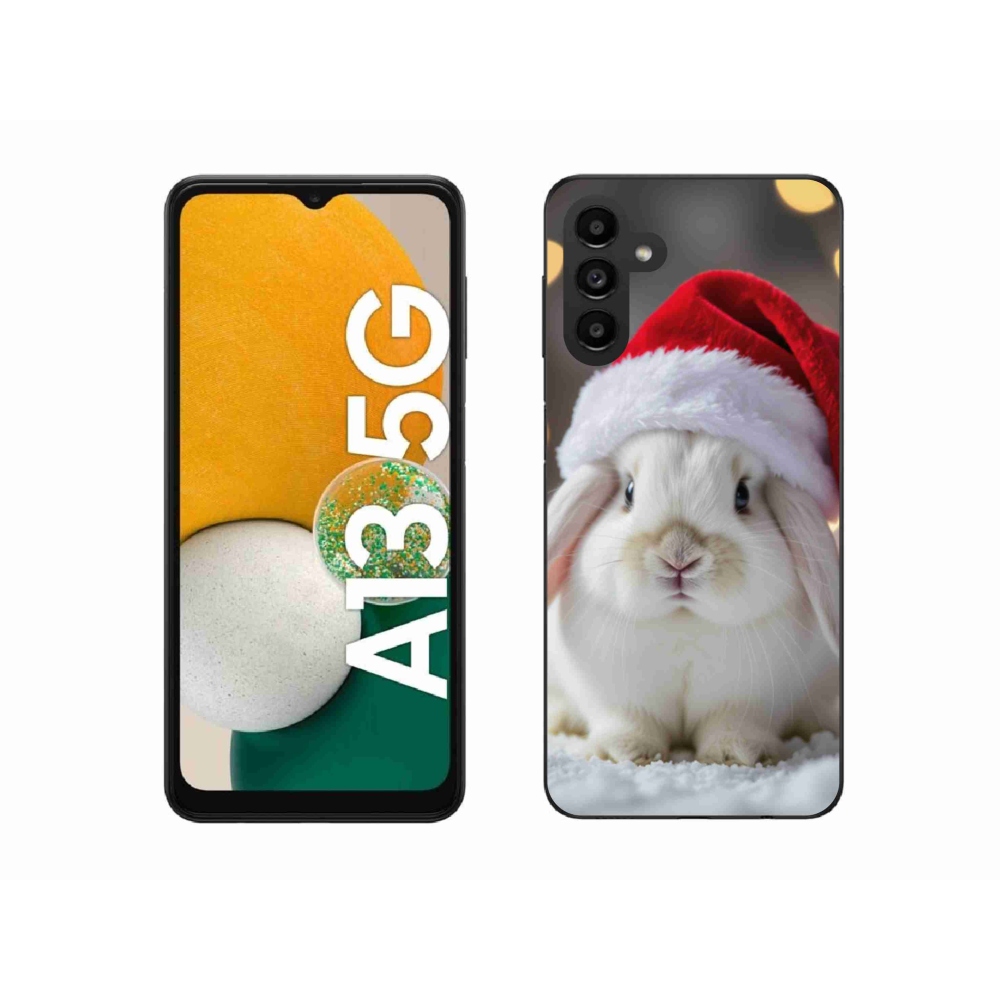 Gélový kryt mmCase na Samsung Galaxy A13 5G - vianočný králik