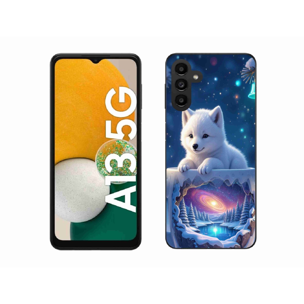 Gélový kryt mmCase na Samsung Galaxy A13 5G - vianočné šteňa